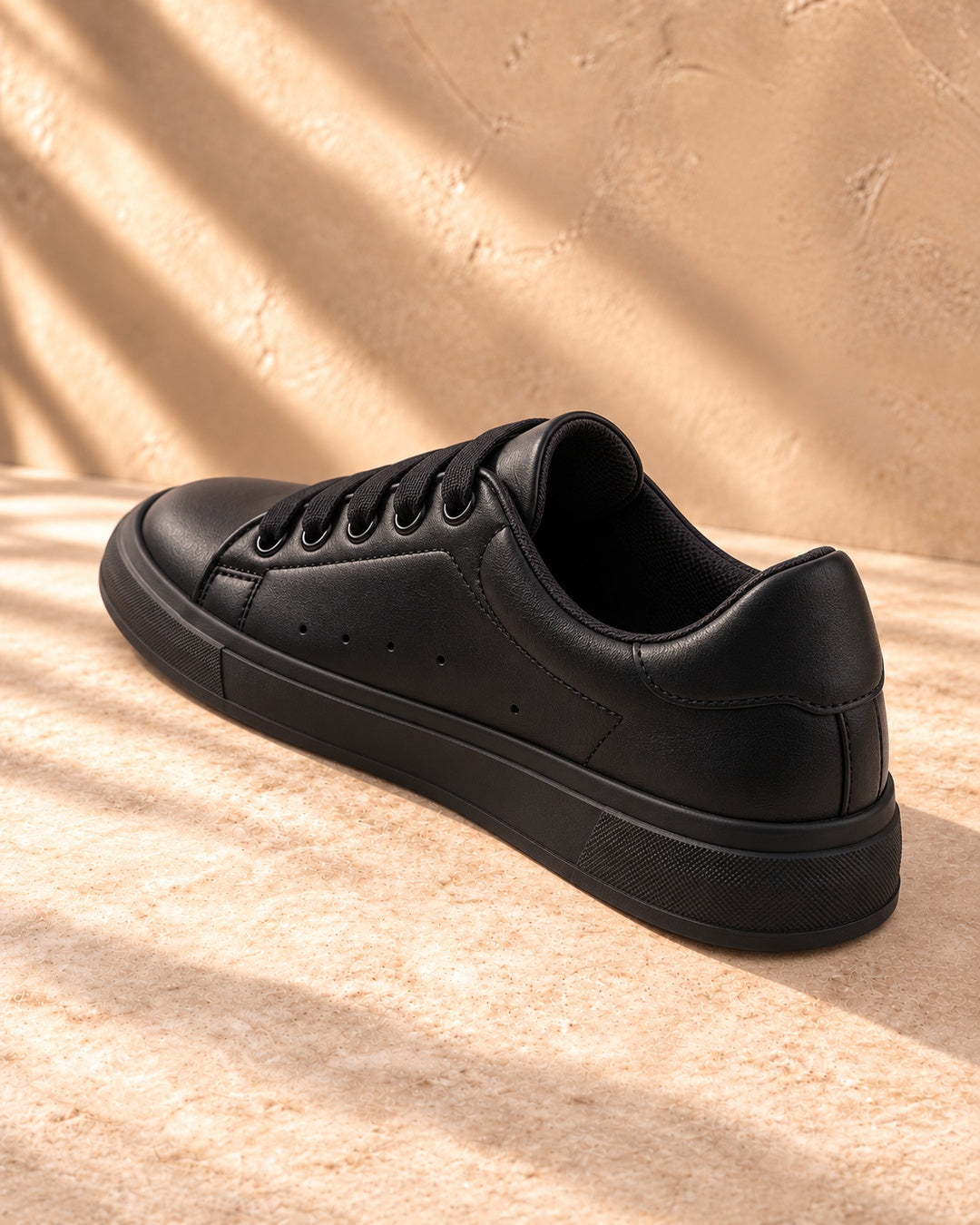 Skyler Hidden-Lift Low-Top Sneakers - Black