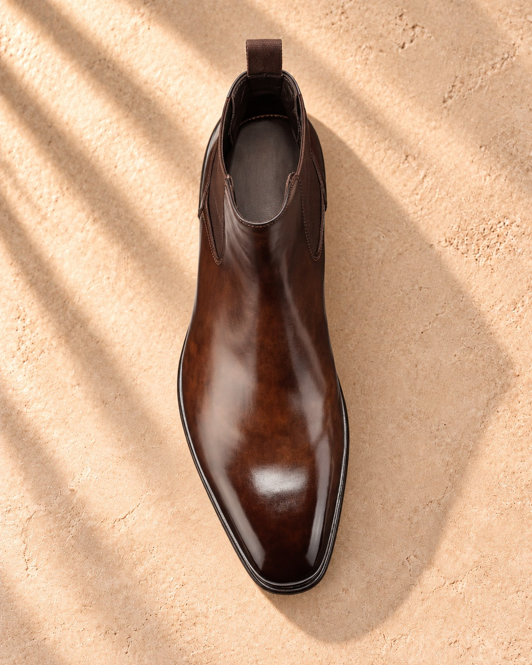Finley Hidden-Lift Chelsea Boots - Brown