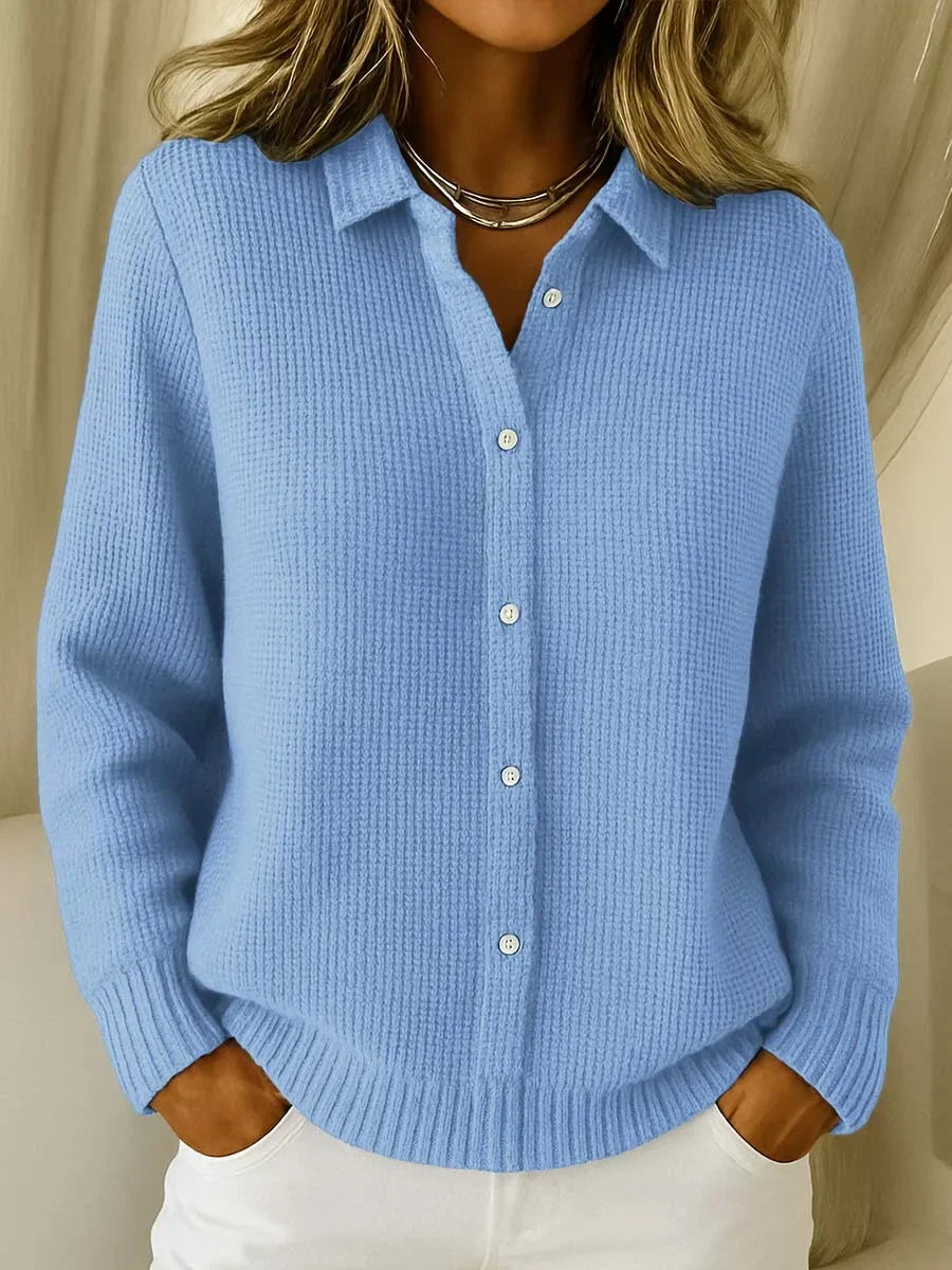 Audrey Collared Knit Cardigan