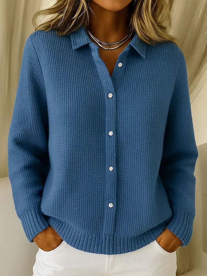 Audrey Collared Knit Cardigan