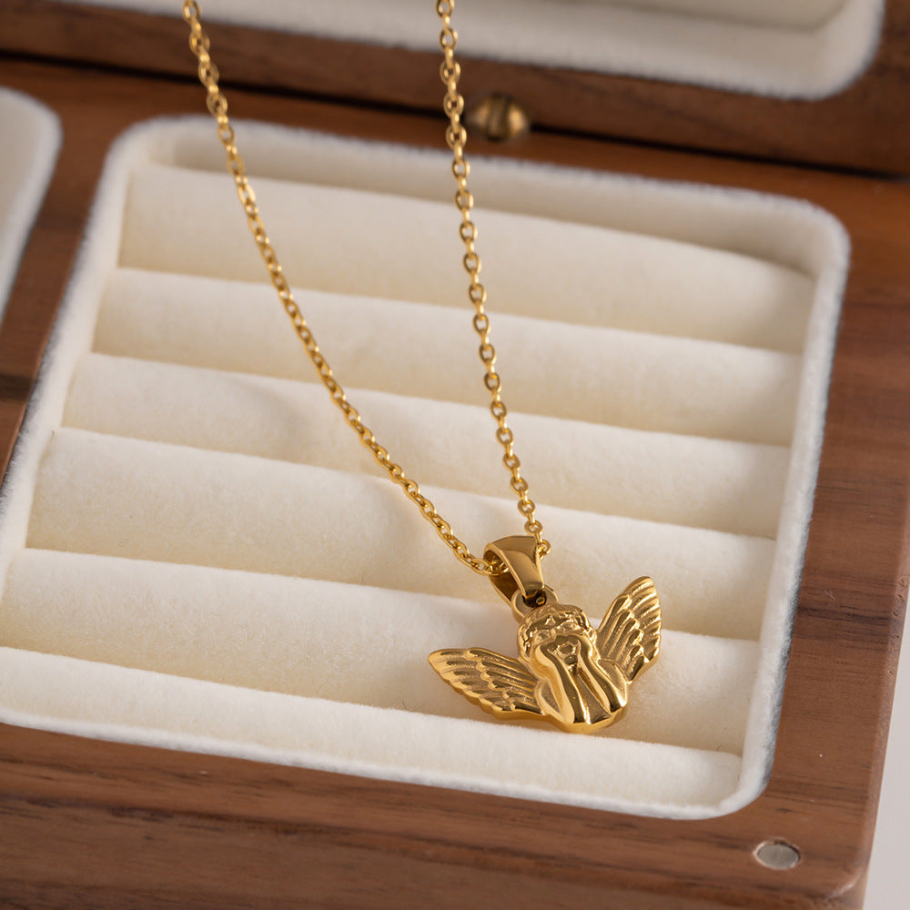 Amelia Guardian Angel Pendant Necklace