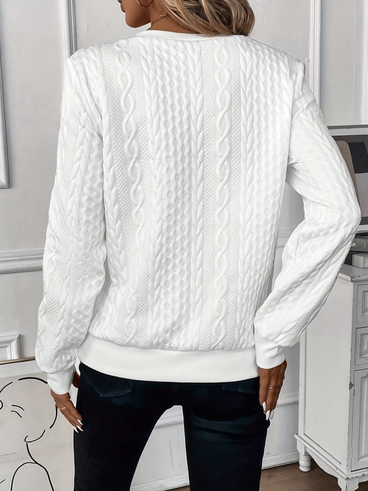 Juliette Cable-Knit Zip Sweater