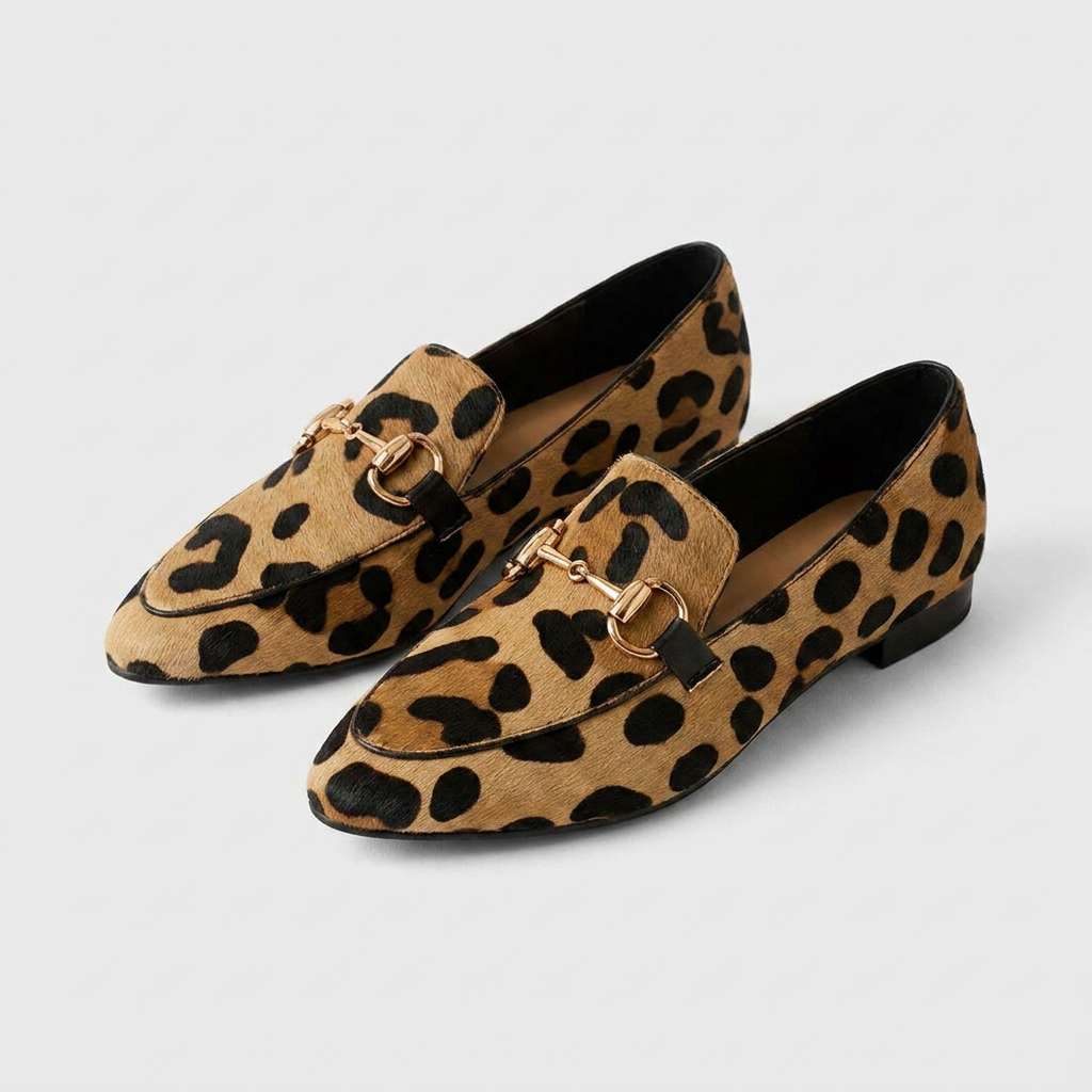 Marielle Leopard-Print Loafers