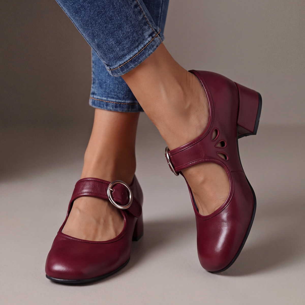 Josephine Leather Comfort Mary Jane