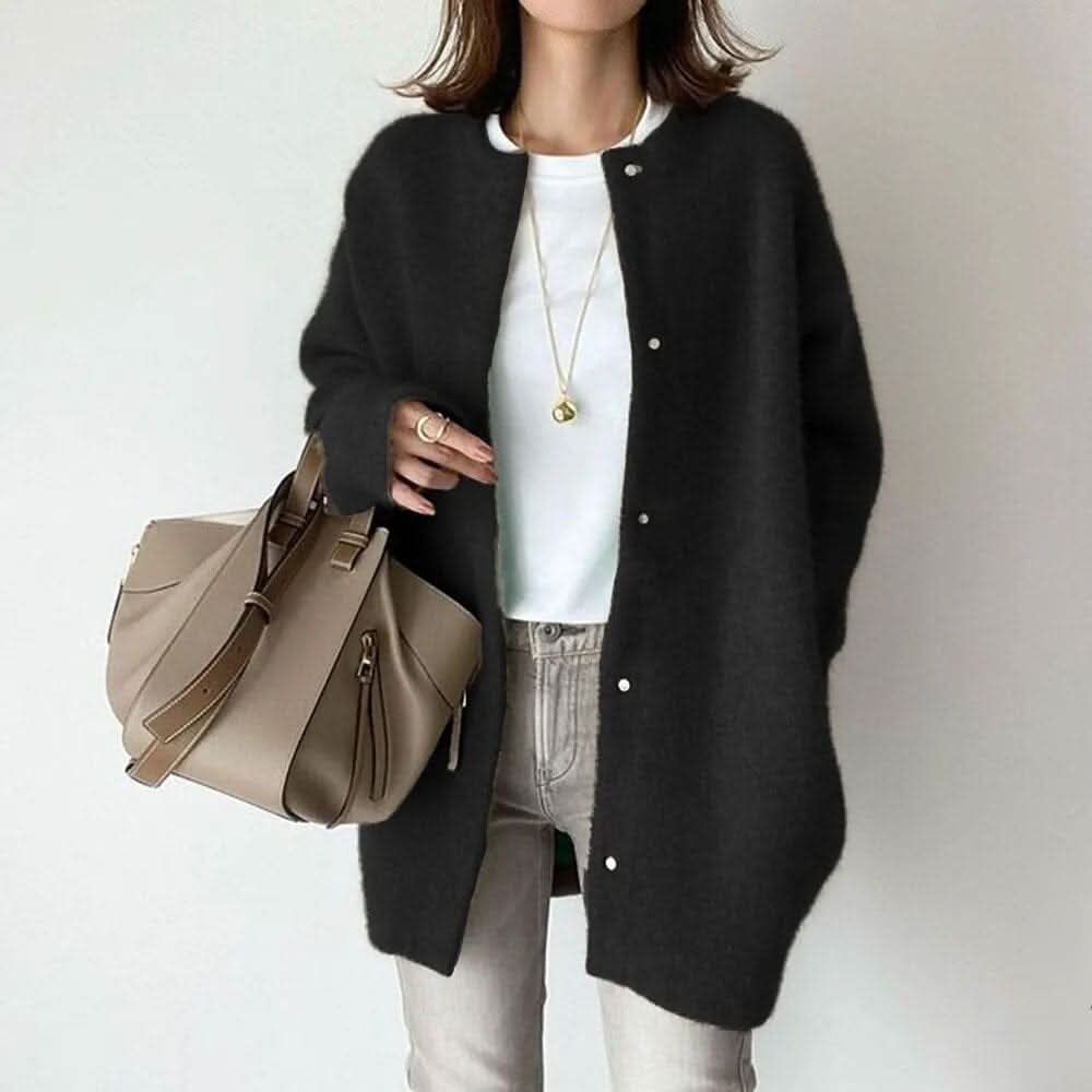 Elodie Buttoned Knit Jacket