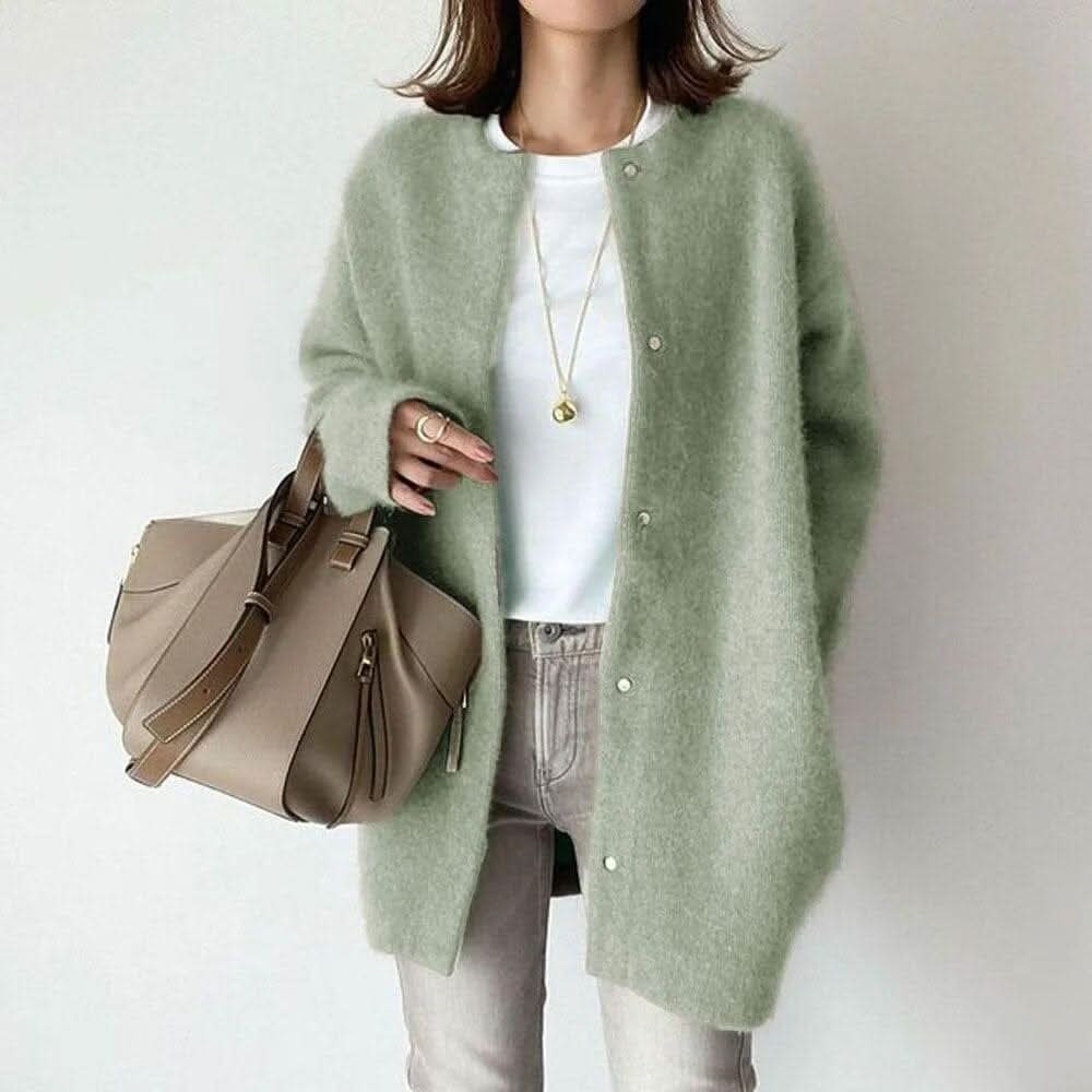 Elodie Buttoned Knit Jacket