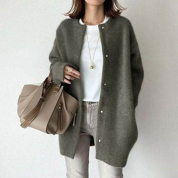 Elodie Buttoned Knit Jacket