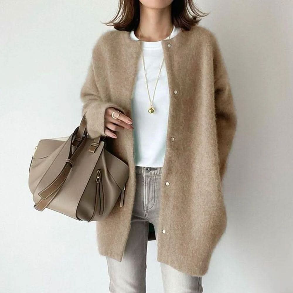 Elodie Buttoned Knit Jacket