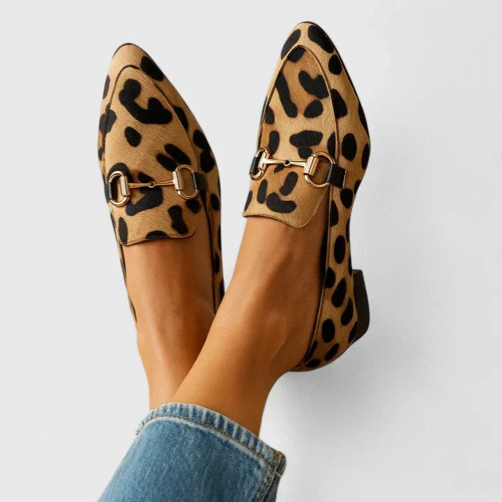 Marielle Leopard-Print Loafers