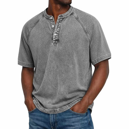 Andre Washed Cotton Henley