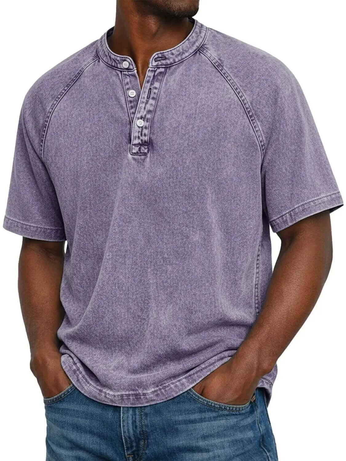 Andre Washed Cotton Henley