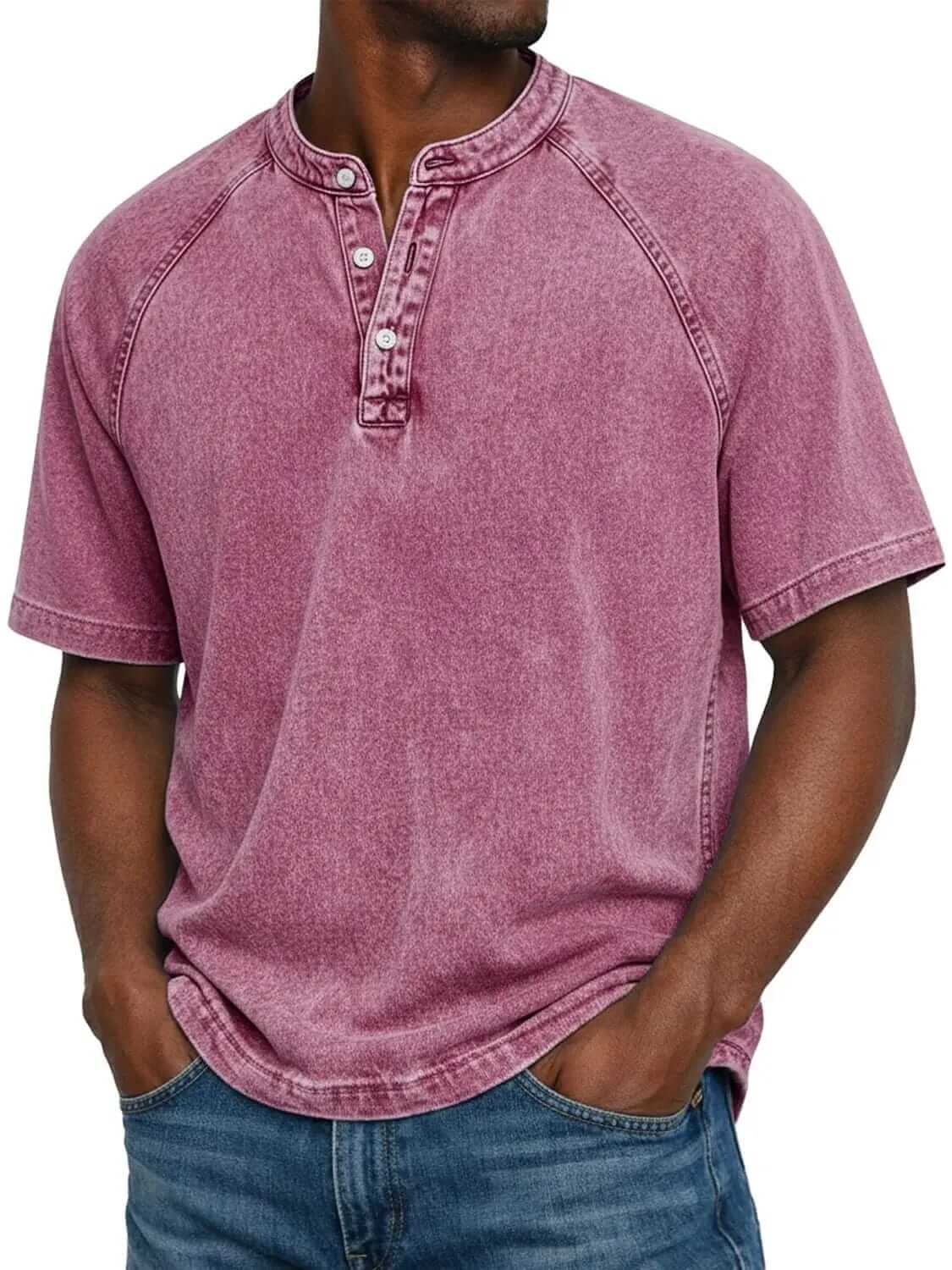 Andre Washed Cotton Henley