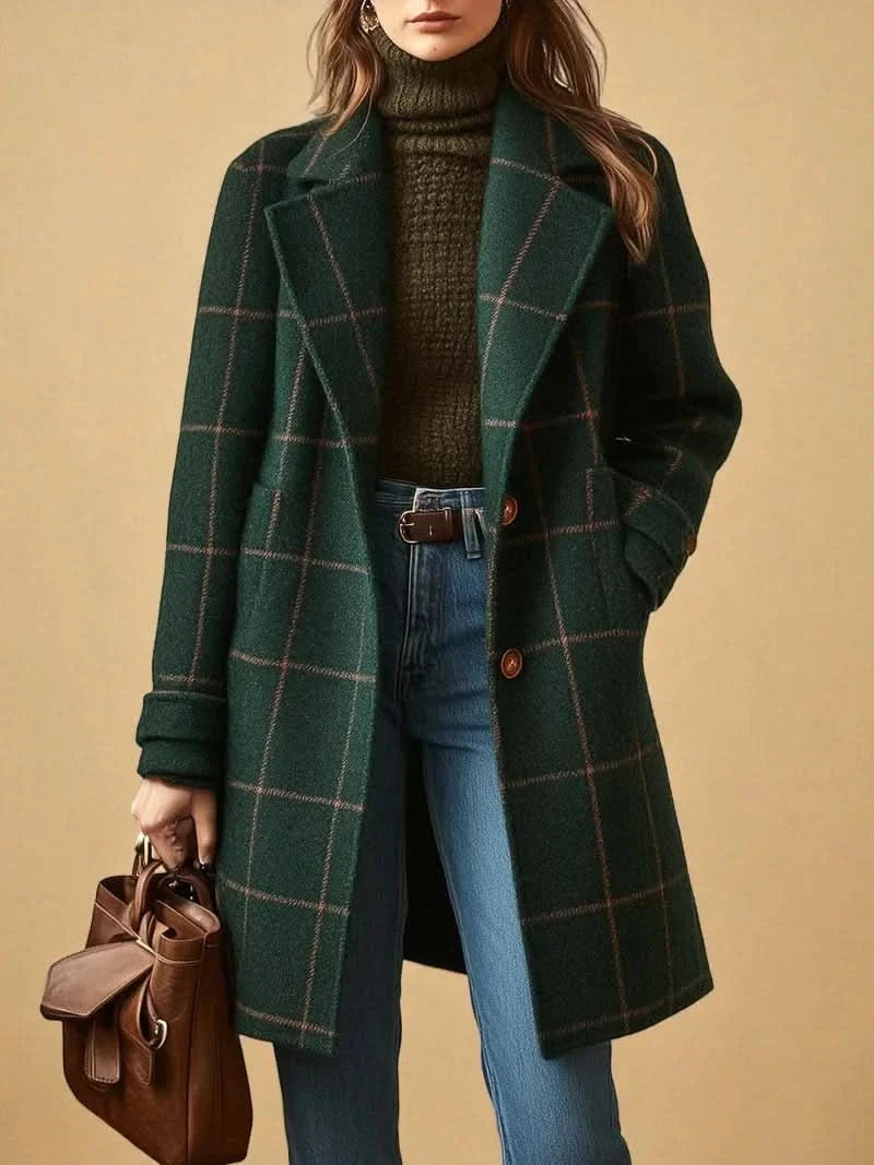 Elara Checkered Coat