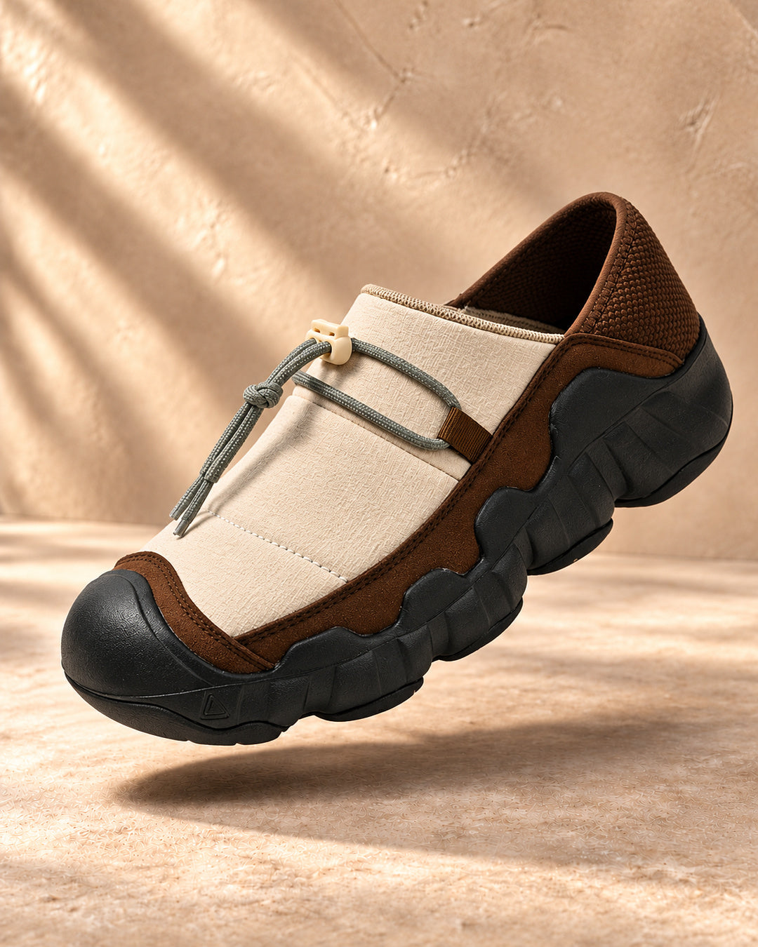 Amos Orthopedic Bungee Sneakers – Brown – Main view