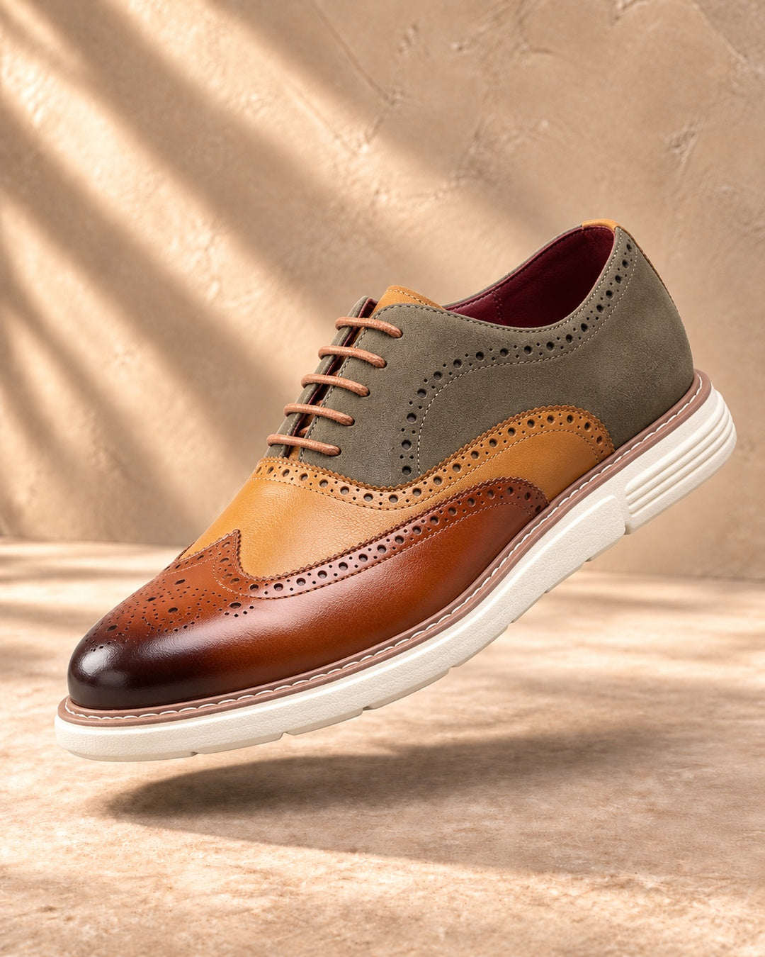 Bellamy Wingtip Brogue Oxford Shoes in Emerald - main image