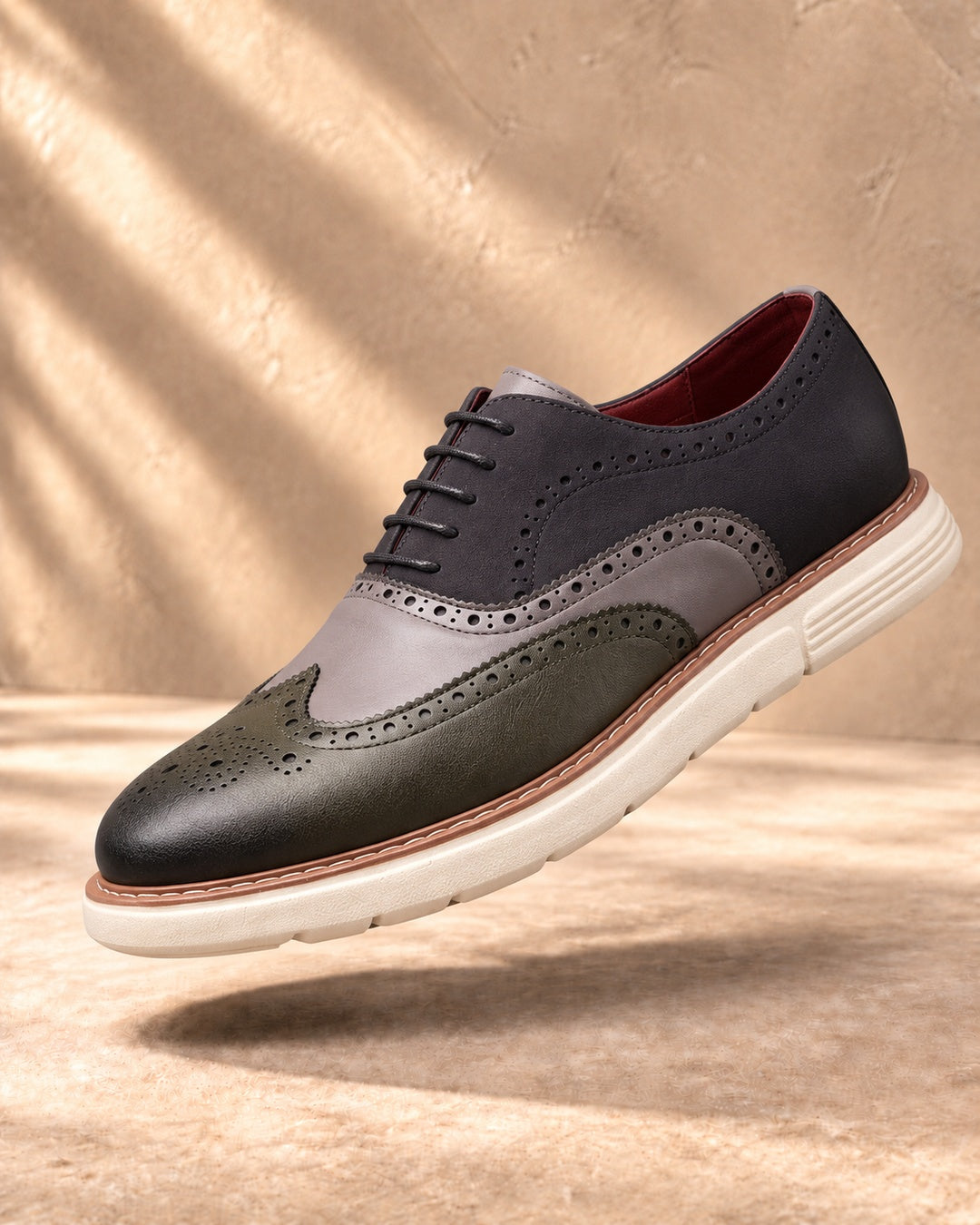 Bellamy Wingtip Brogue Oxford Shoes in Indigo Blue - main image