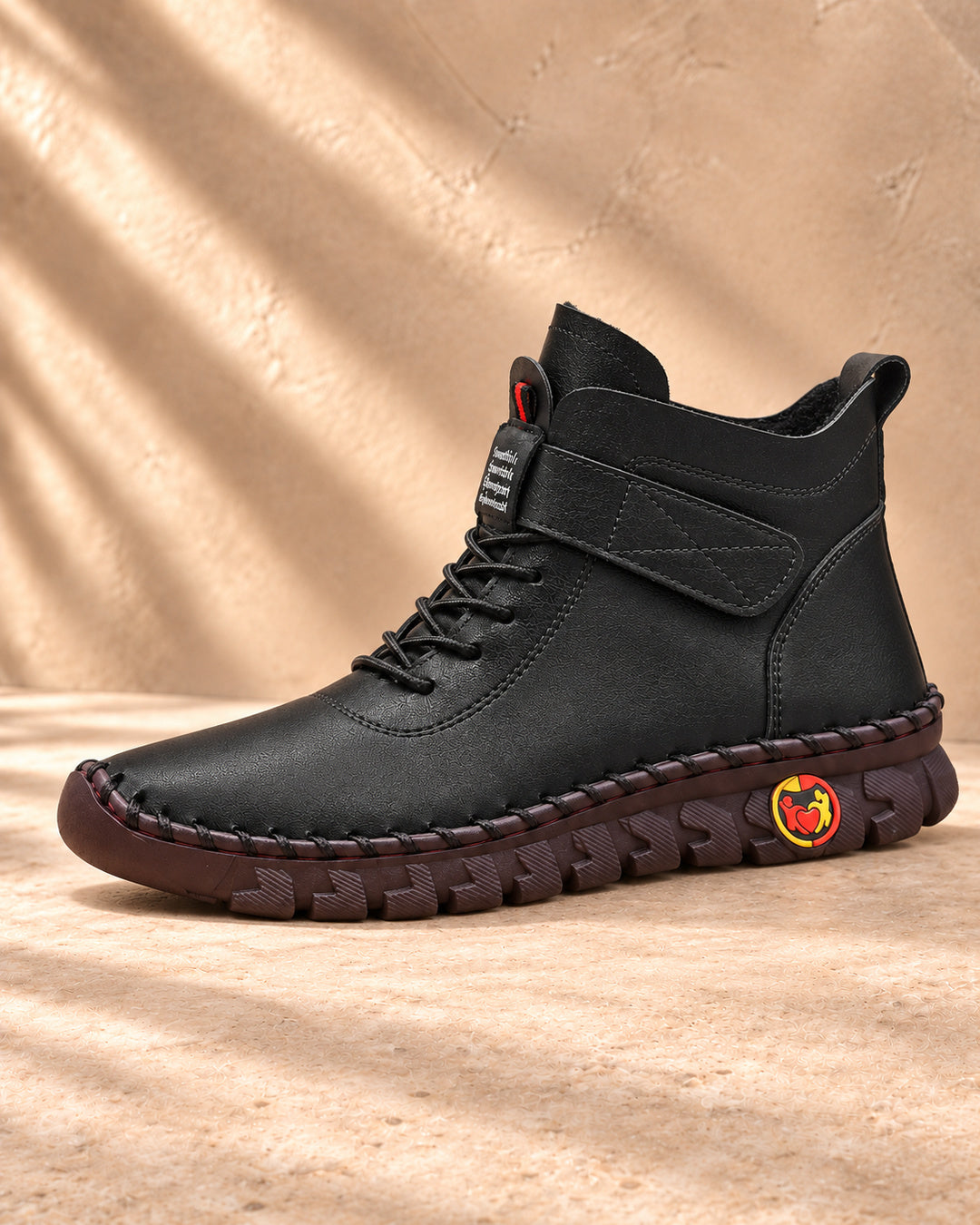 Charlotte Orthopedic Comfort Boots – Black – Side view