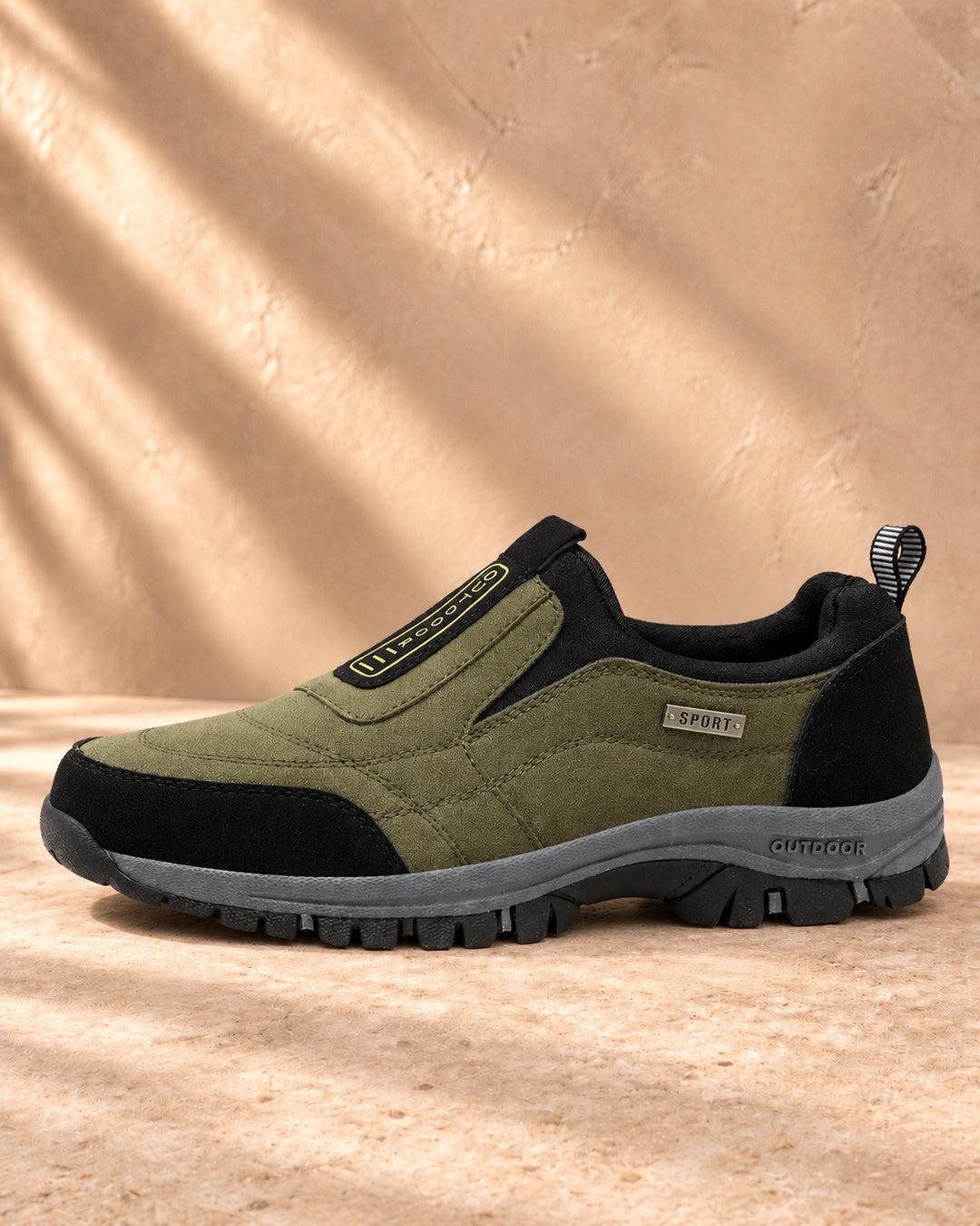 Nordstride TrailEase Orthopedic Walking Shoes – Army Green – Side view