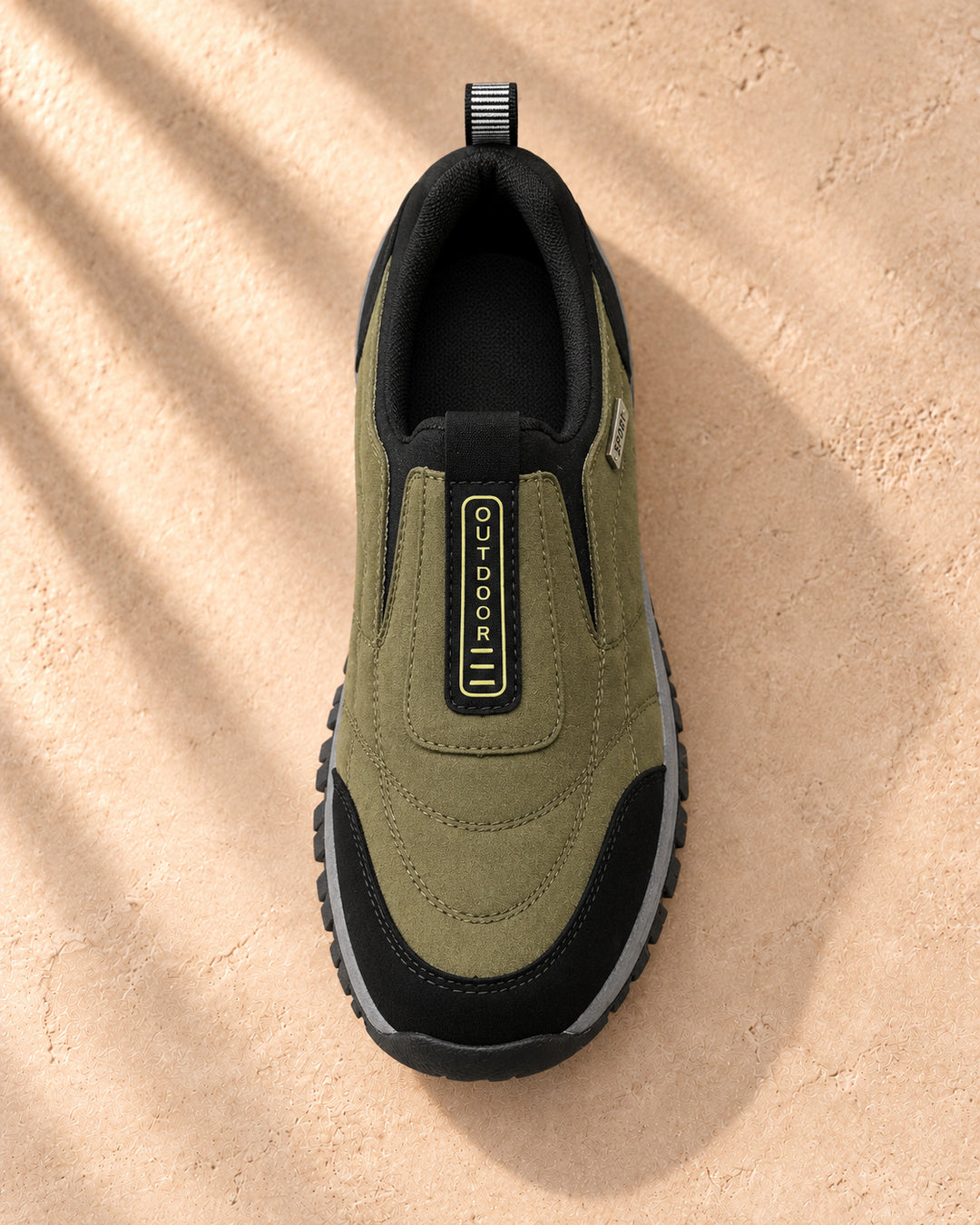Nordstride TrailEase Orthopedic Walking Shoes – Army Green – Top view