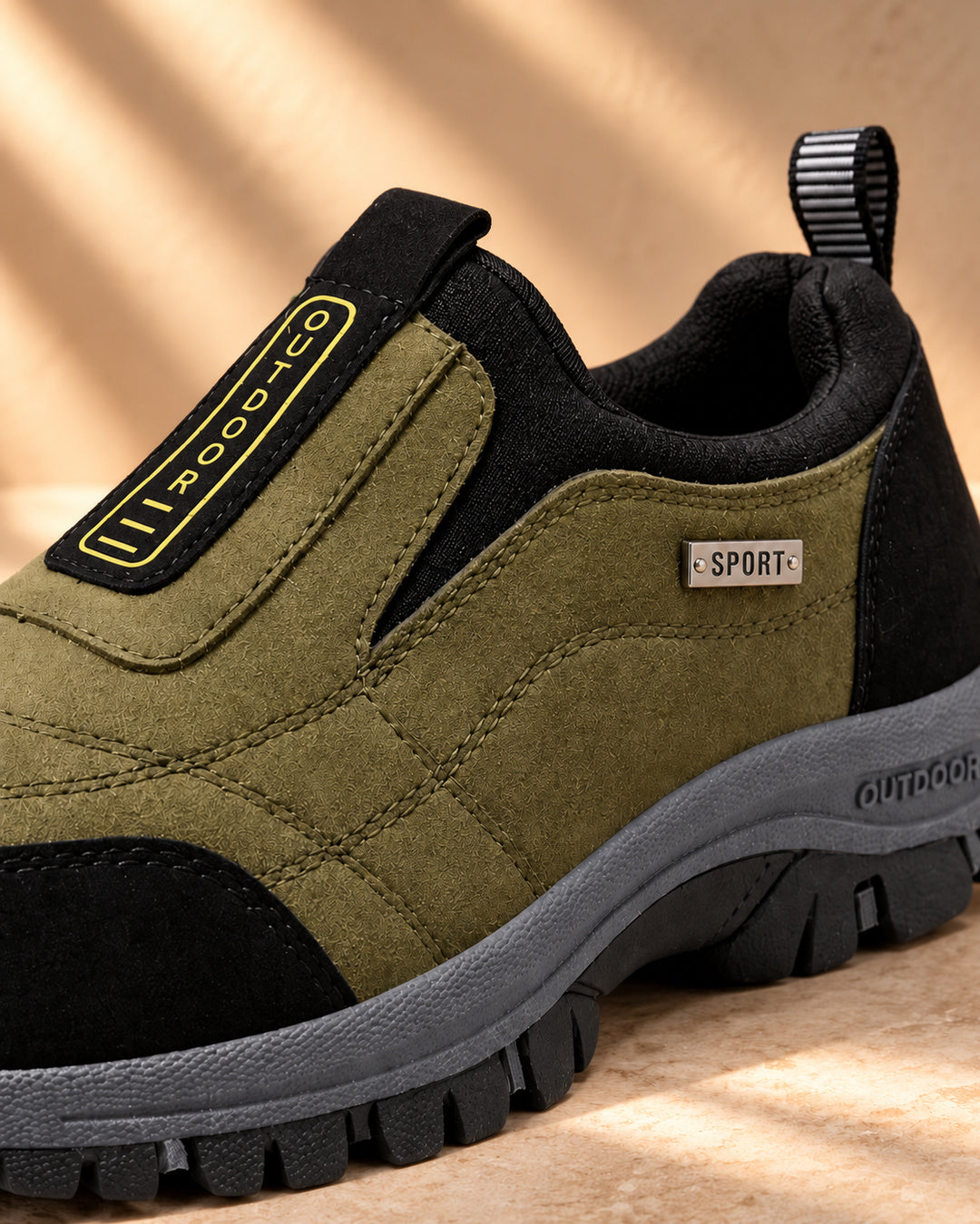 Nordstride TrailEase Orthopedic Walking Shoes – Army Green – Material detail