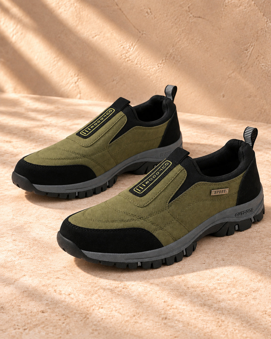 Nordstride TrailEase Orthopedic Walking Shoes – Army Green – Pair