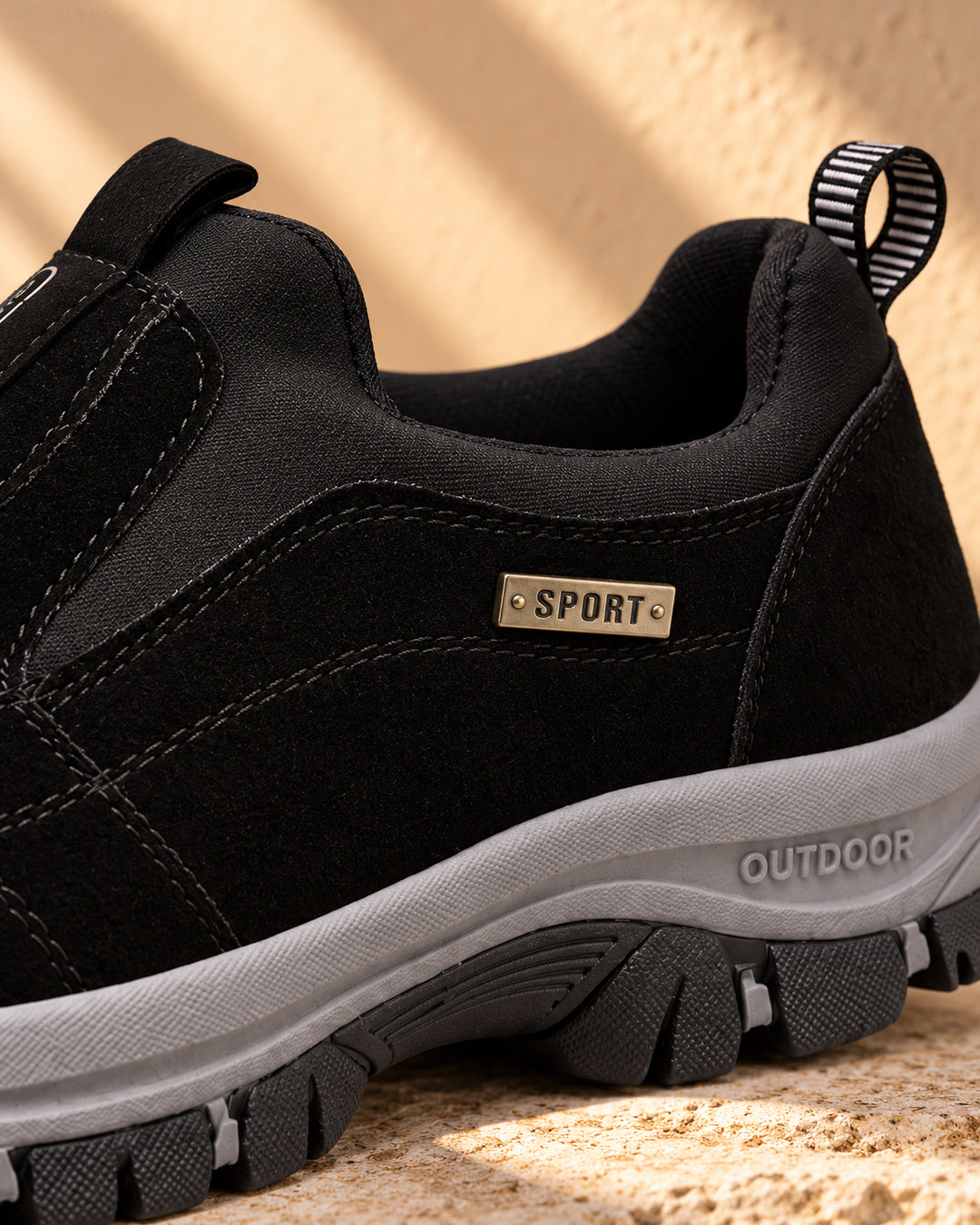 Nordstride TrailEase Orthopedic Walking Shoes – Black – Material detail