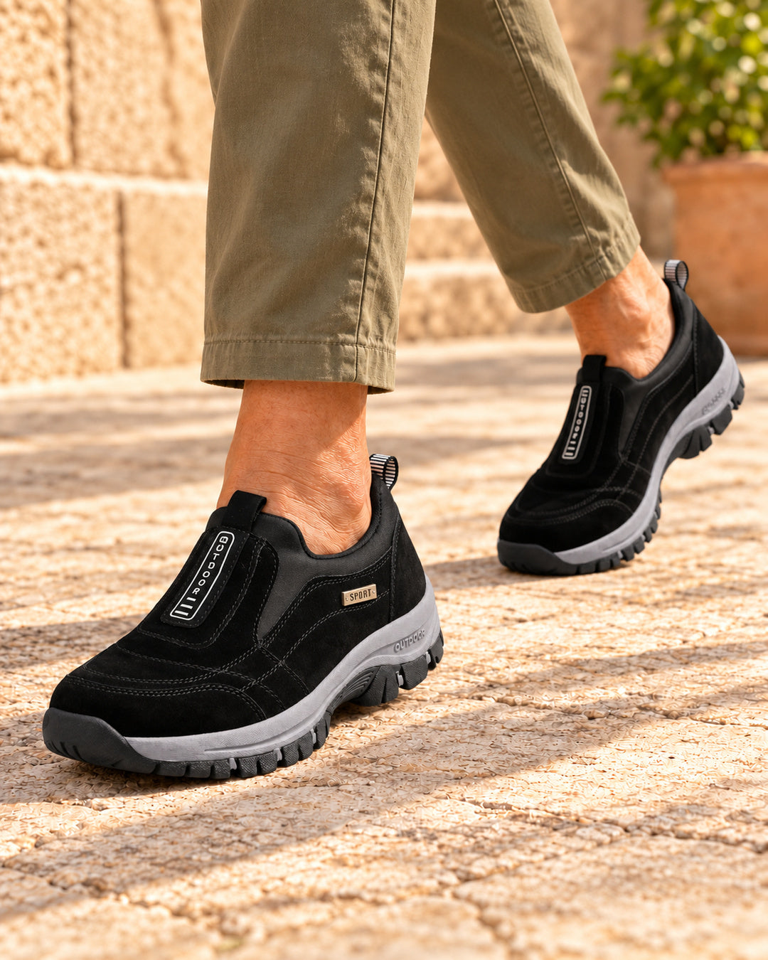 Nordstride TrailEase Orthopedic Walking Shoes – Black – Walking