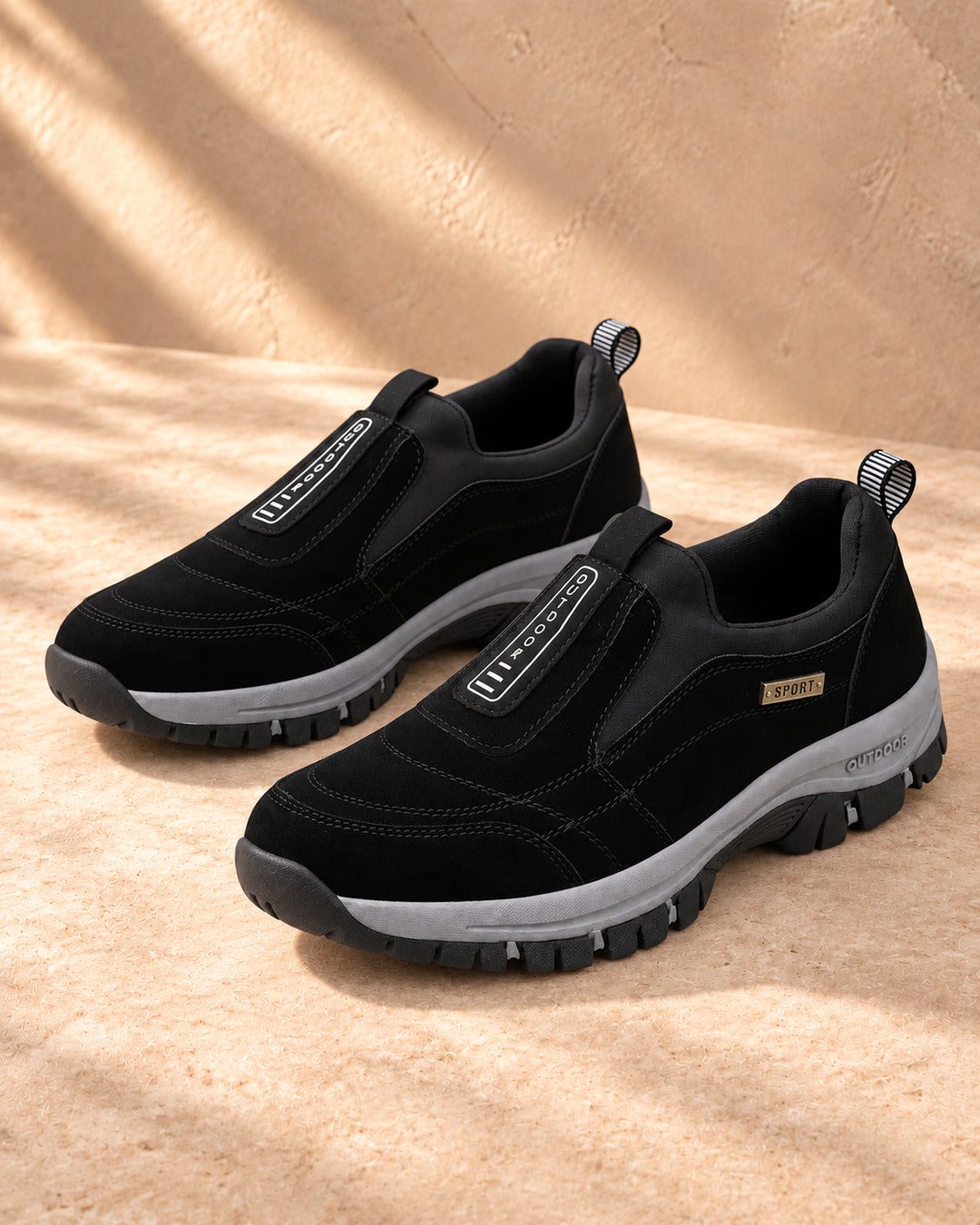 Nordstride TrailEase Orthopedic Walking Shoes – Black – Pair