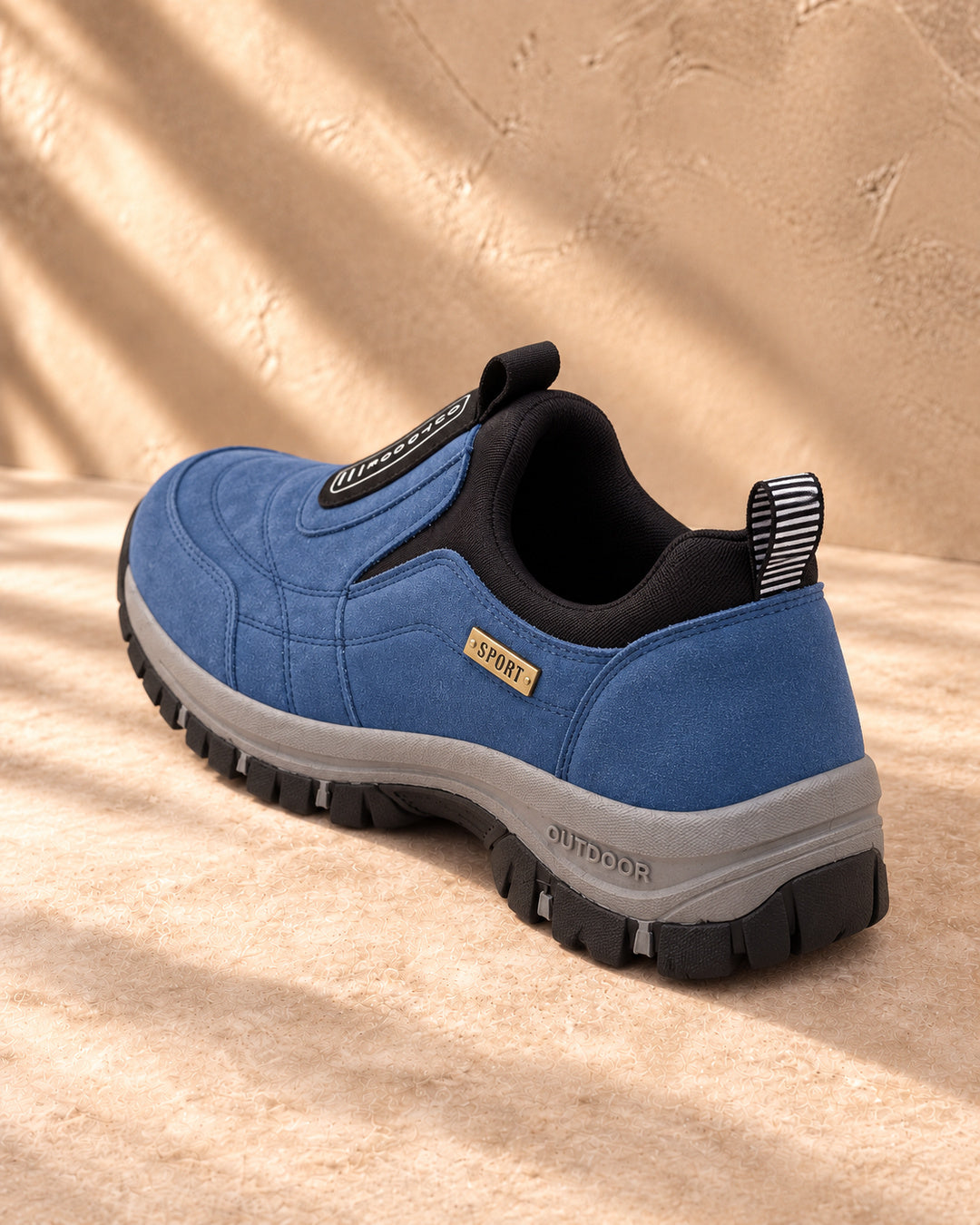 Nordstride TrailEase Orthopedic Walking Shoes – Blue – Rear view