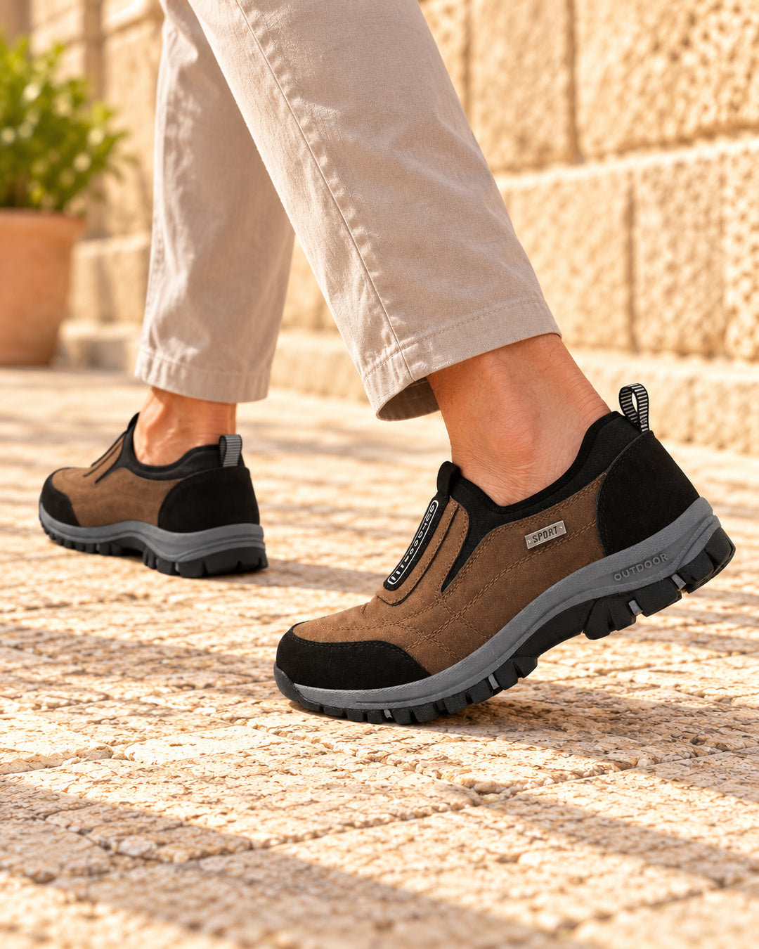 Nordstride TrailEase Orthopedic Walking Shoes – Dark Brown – Walking