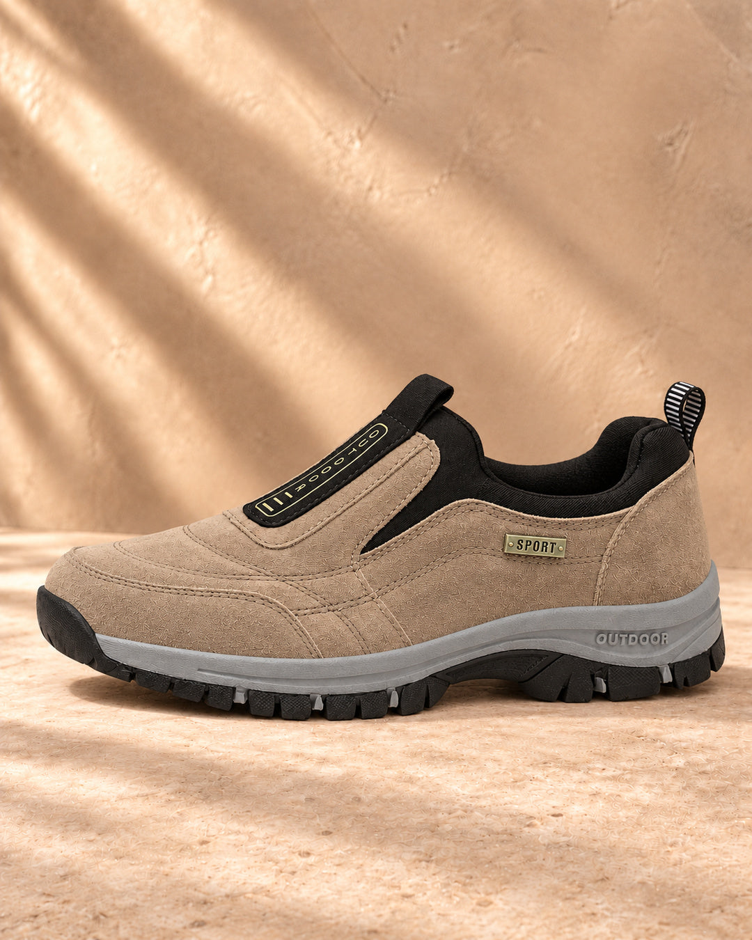 Nordstride TrailEase Orthopedic Walking Shoes – Khaki – Side view