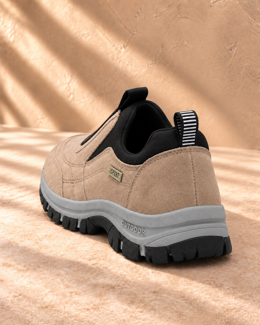 Nordstride TrailEase Orthopedic Walking Shoes – Khaki – Rear view