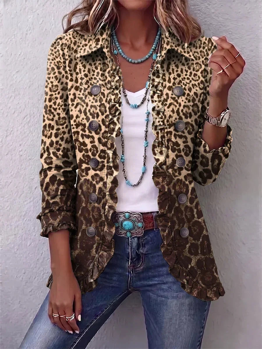 Lois Ruffled Denim Jacket