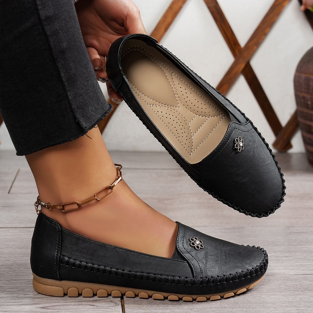 Alina Orthopedic Leather Loafers