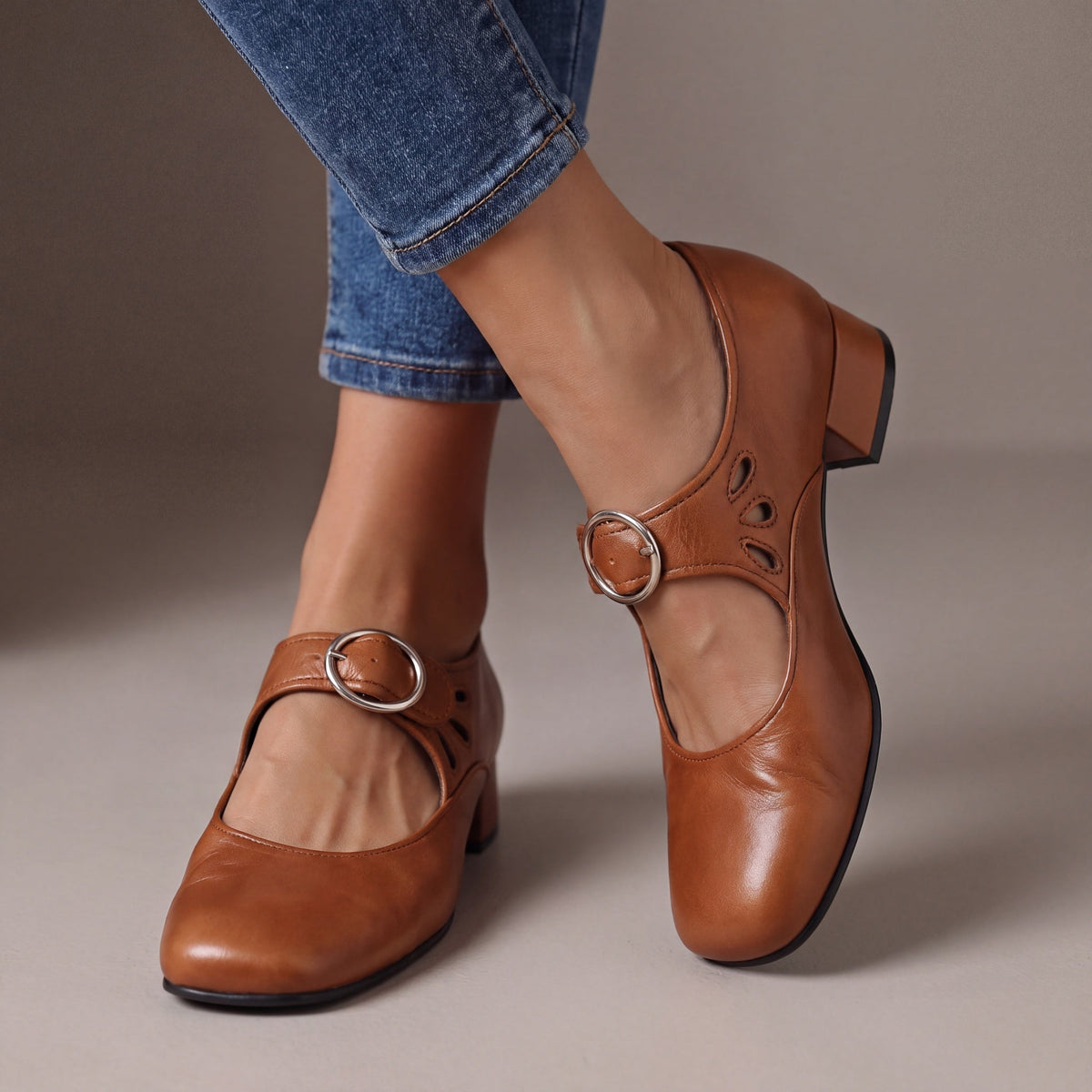 Josephine Leather Comfort Mary Jane